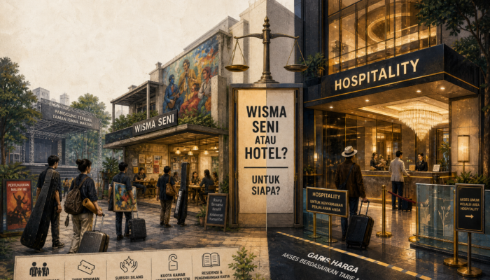 WISMA SENI ATAU HOTEL TAMAN ISMAIL MARZUKI “Ketika Fasilitas Pendukung Kesenian Berubah Jadi Produk Bisnis”